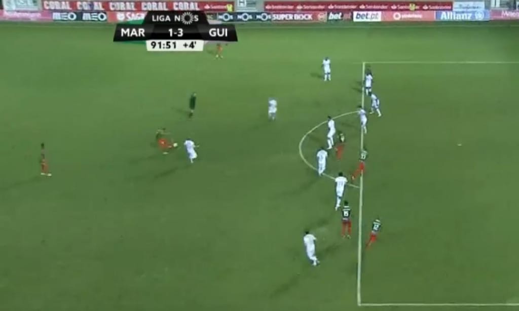Marítimo-V.Guimarães: 1-3, Correa