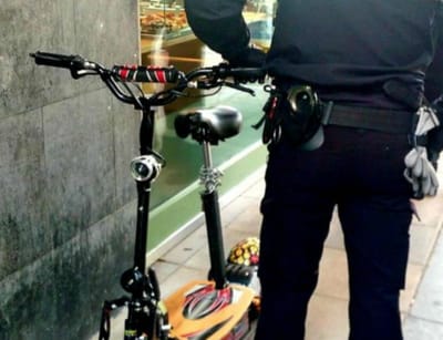 Polícia trava «acelera» no passeio e leva-lhe o patinete na grua - TVI