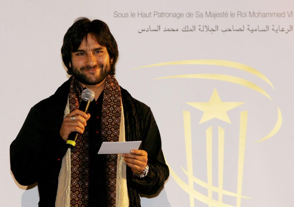 Saif Ali Khan no Festival Internacional de Cinema,  em Marraquexe