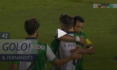 VÍDEO: Bruno Fernandes fez o 2-1 para o Sporting frente ao Lusitano - TVI