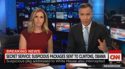 Veja o momento em que o alarme soou na redação da CNN - TVI