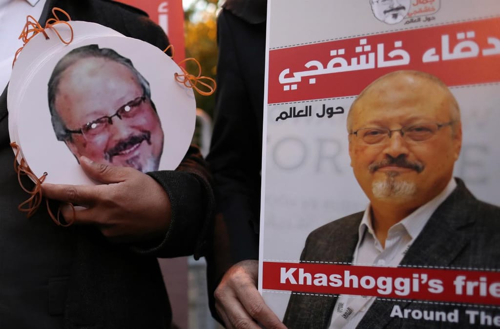 Protestos anti-sauditas pela morte do jornalista Jamal Khashoggi - Istambul