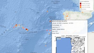 Sismo de magnitude 5,2 registado ao largo de Peniche - TVI