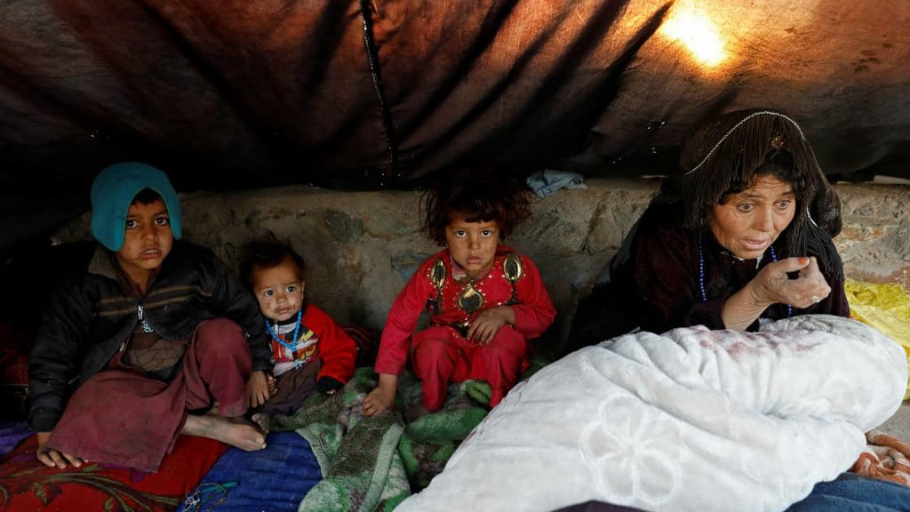 Campo de refugiados de Herat, no Afeganistão
