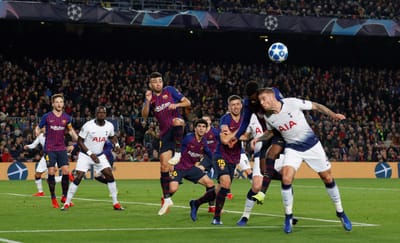 Champions: golo de Lucas Moura salva Tottenham no Camp Nou - TVI