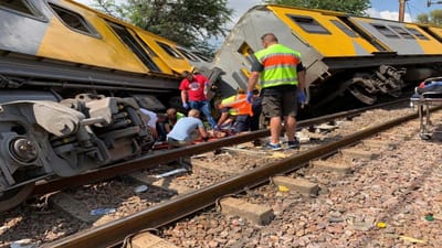 África do Sul: colisão entre dois comboios faz pelo menos dois mortos - TVI