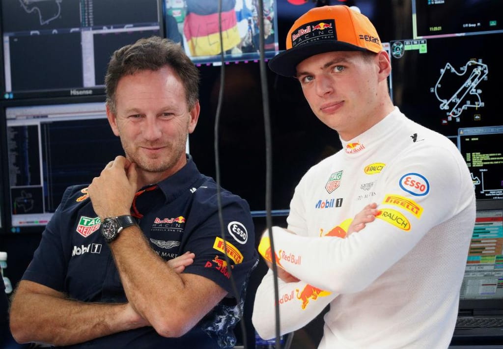 Christian Horner e Max Verstappen (Reuters)