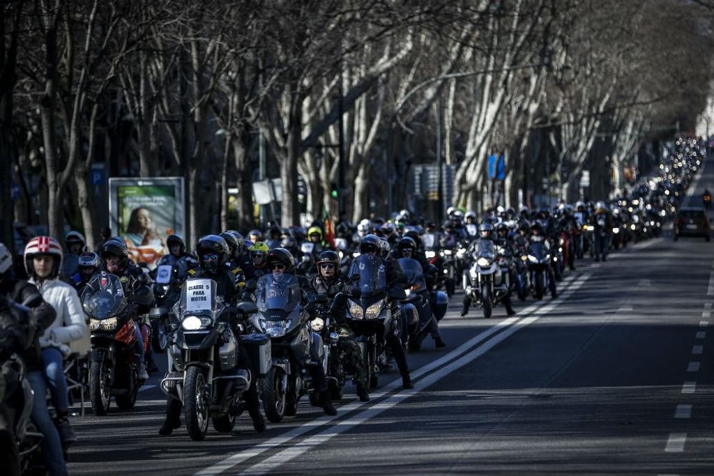 Manifestação de motociclistas (Lusa)
