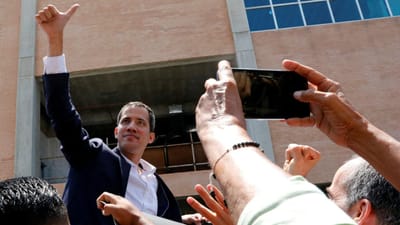 Juan Guaidó regressou esta segunda-feira a Caracas - TVI