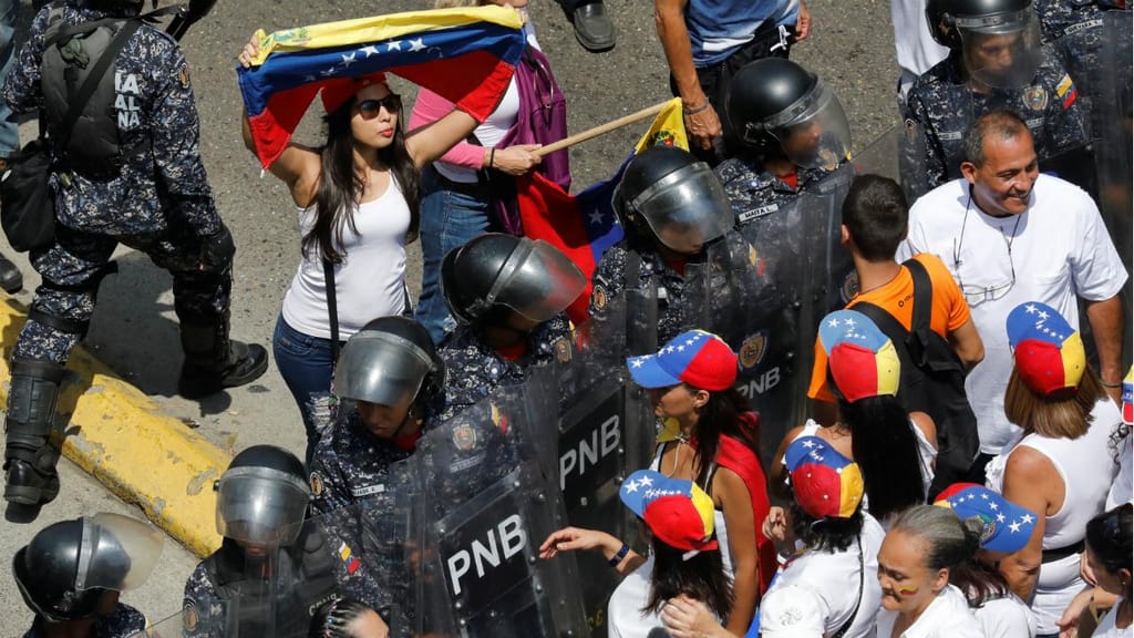 Protestos na Venezuela