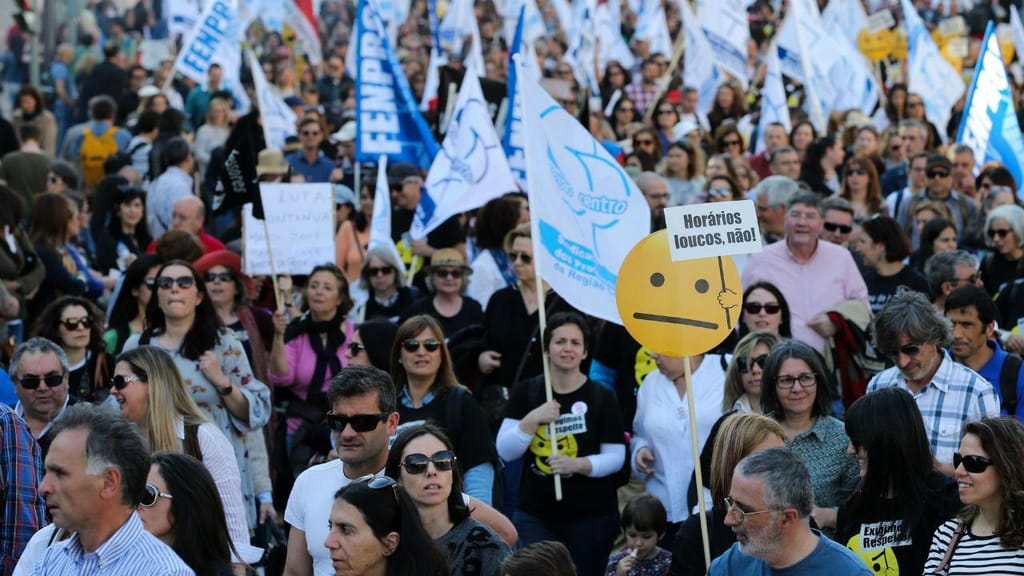 Manifestação de professores em Lisboa