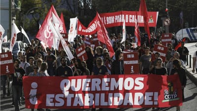 Milhares de jovens trabalhadores manifestaram-se em Lisboa contra a precariedade - TVI