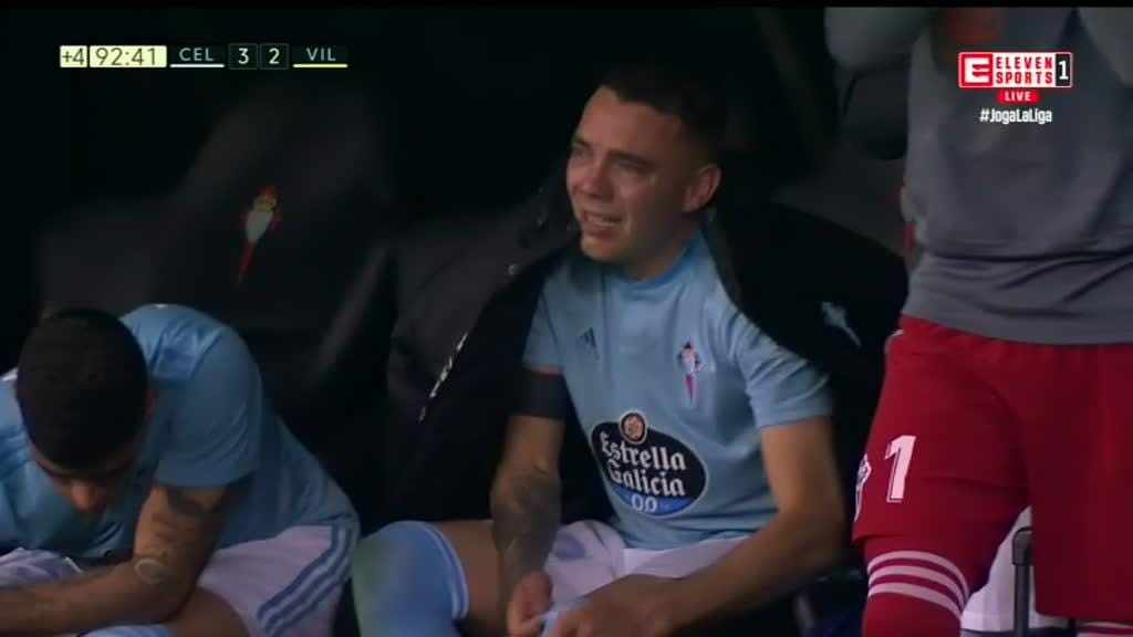 Iago Aspas chorou após «bis» no Celta-Villarreal