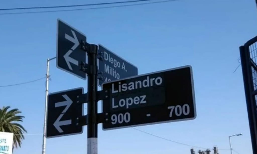 Rua Lisandro López, na Argentina