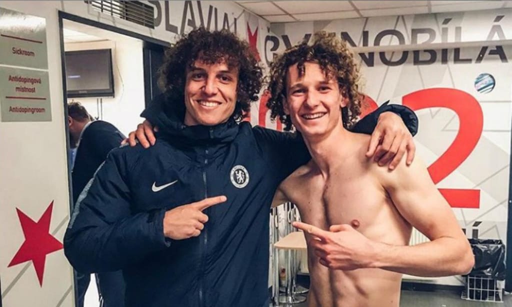 David Luiz e Alex Král (foto Instagram)