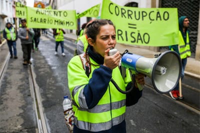 Coletes amarelos protestam em Lisboa - TVI