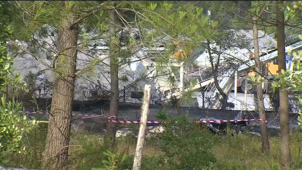 Aeronave que caiu em Leiria incendiou-se e ficou totalmente destruída