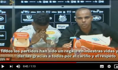 VÍDEO: Rodrygo em lágrimas na despedida do Santos rumo ao Real - TVI