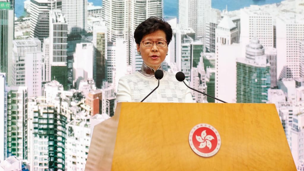 Carrie Lam, chefe do Governo de Hong Kong