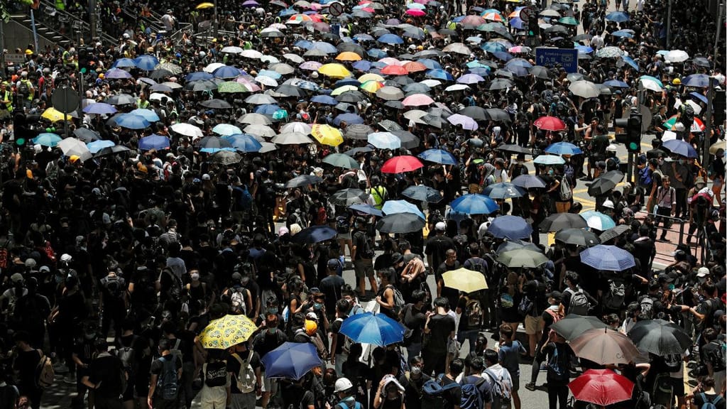 Protestos em Hong Kong contra lei da extradição