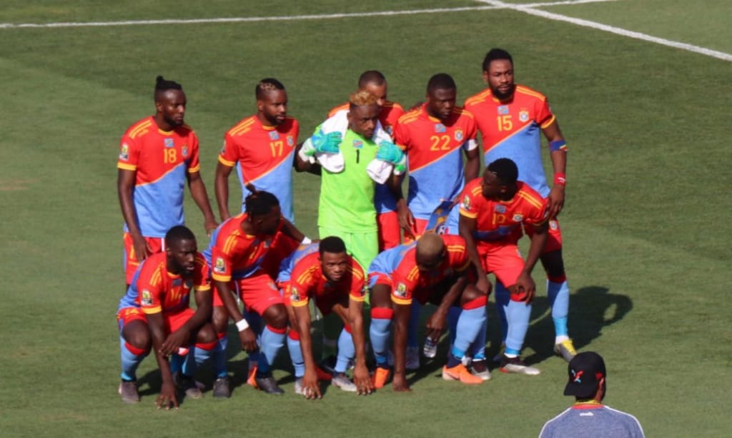 Seleção da RD Congo antes da estreia na CAN 2019