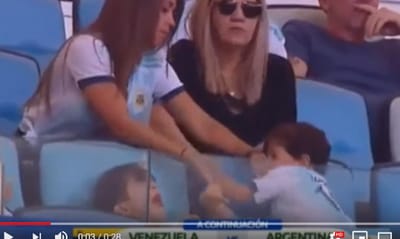 VÍDEO: as imagens do filho de Messi no Maracanã que se tornaram virais - TVI