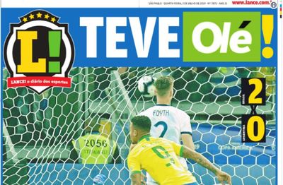 Copa América: jornal argentino responde a «cutucada» brasileira - TVI