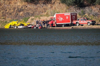 Avião caiu na barragem de Castelo de Bode porque piloto não recolheu trem de aterragem - TVI