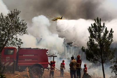 Fumo dos incêndios em Portugal cria "nuvem" que cobre parte da Extremadura espanhola - TVI