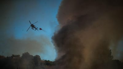 Lisboa: Bombeiro ficou ferido enquanto combatia as chamas em Sobral de Monte Agraço - TVI