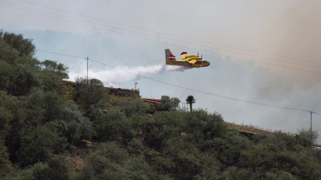 Incêndio na Grande Canária já afetou seis mil hectares e continua ativo