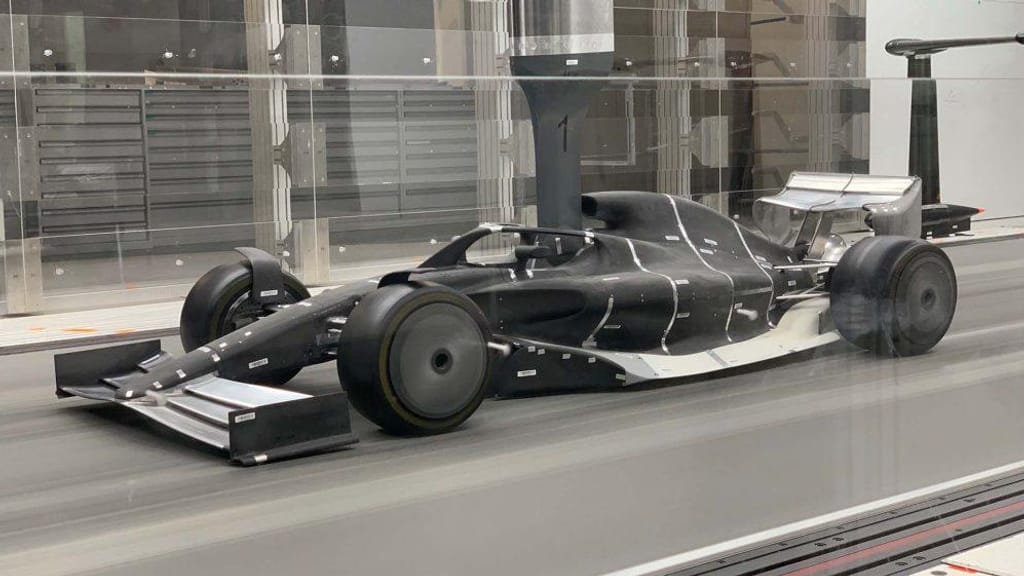 Modelo do monolugar da F1 para 2021 (imagem Fórmula 1)