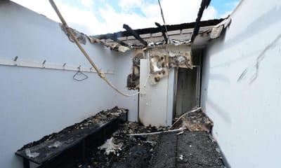 FOTOS: incêndio destrói academia do Luton Town - TVI
