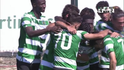 Liga Revelação: Sporting vira jogo com hat-trick de Pedro Mendes (VÍDEO) - TVI
