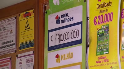 Euromilhões: jackpot de 190 milhões de euros sorteado esta sexta-feira - TVI