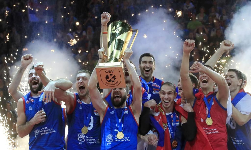 Sérvia é campeã europeia de voleibol (AP)