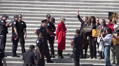 Jane Fonda detida durante protesto em defesa do clima junto ao congresso dos EUA - TVI