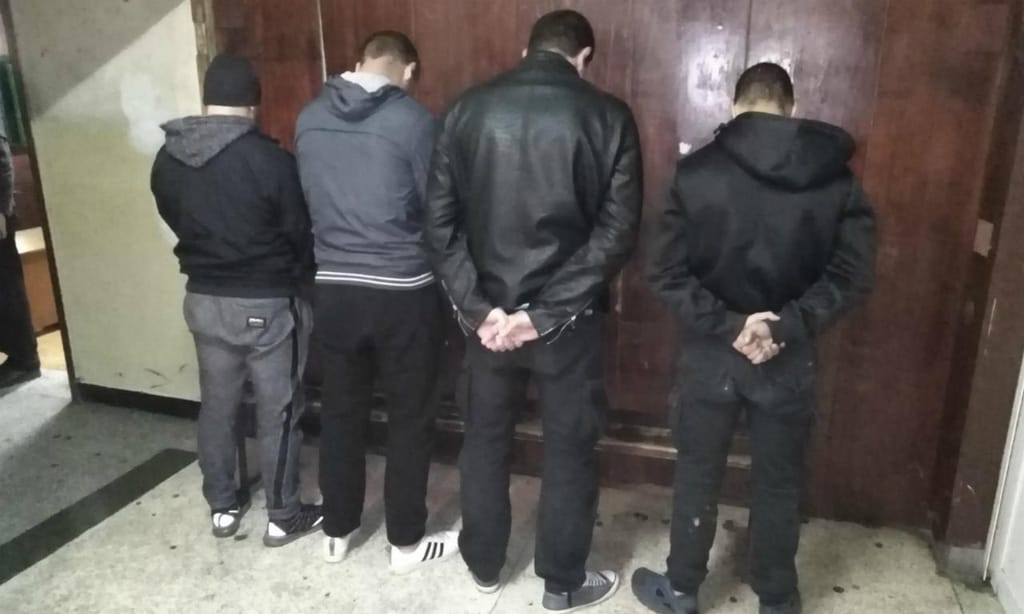 Búlgaros detidos (foto Ministério Búlgaro do Interior)