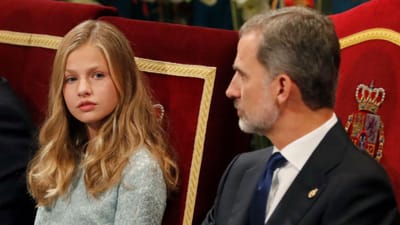 O primeiro discurso de Leonor, herdeira da coroa espanhola - TVI