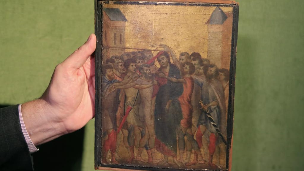 Leilão de quadro muito raro do pintor italiano Cimabue