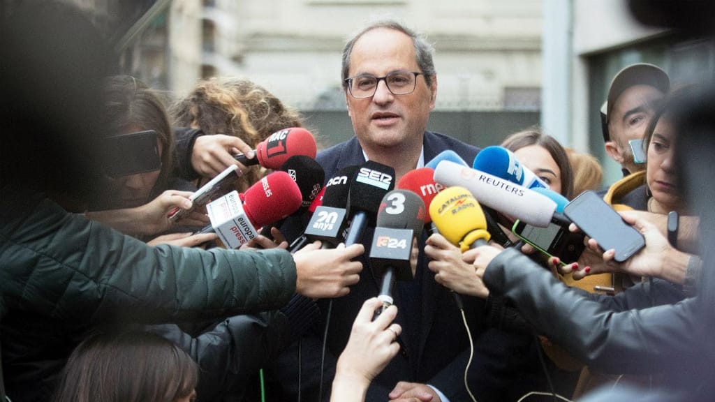 Quim Torra, presidente da Catalunha