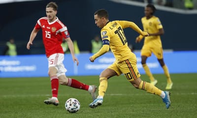 VÍDEO: Bélgica goleia na Rússia com «show» dos irmãos Hazard - TVI
