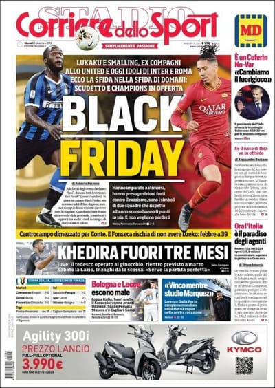 «Black Friday»: manchete lança polémica em Itália - TVI