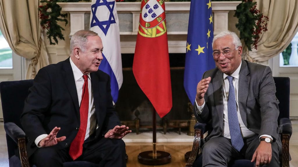 António Costa e Bejamin Netanyahu