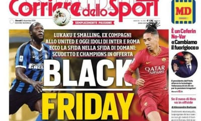 Smalling e Lukaku reagiram à «insensível» manchete do Corriere dello Sport - TVI