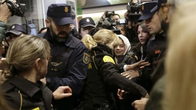 Greta Thunberg chegou a Madrid depois de viagem de 10 horas desde Lisboa - TVI