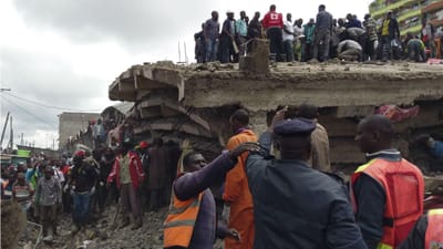 Prédio de seis andares desaba no Quénia. Pode haver vítimas sob os escombros - TVI