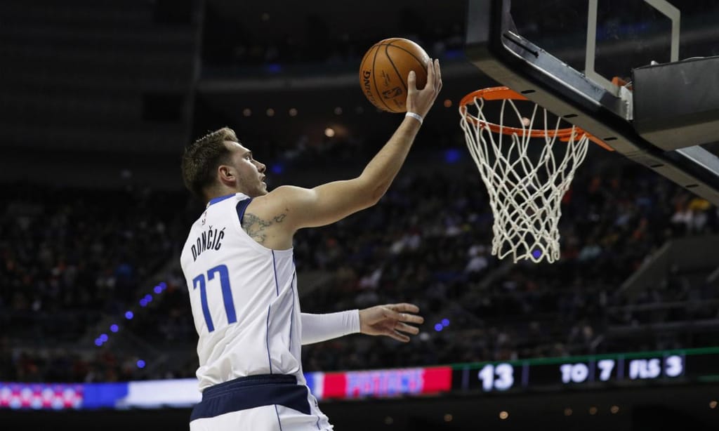 Detroit Pistons-Dallas Mavericks: Luka Doncic (AP Photo/Rebecca Blackwell)