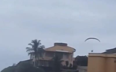 Piloto sobrevive a queda aparatosa após avaria de paraquedas - TVI