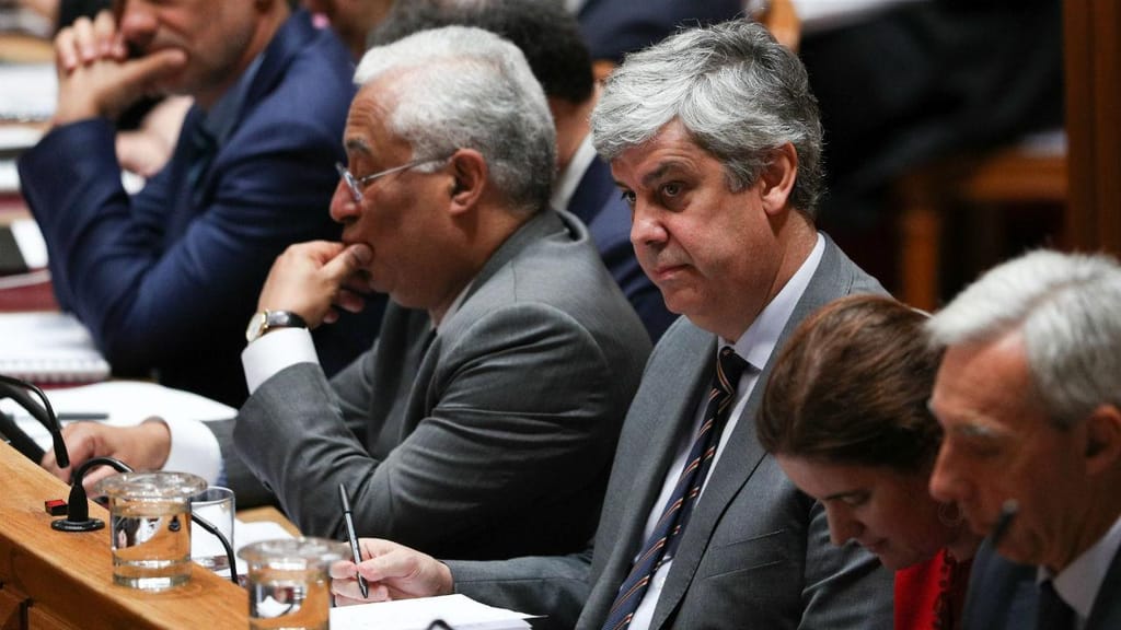 Mário Centeno e António Costa no debate para aprovação do OE2020 na generalidade